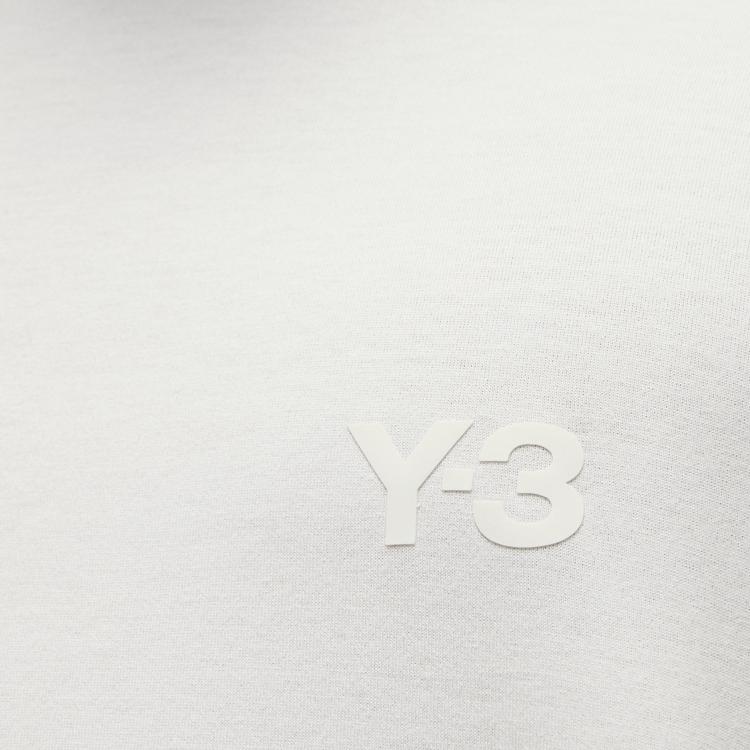 Y-3 Crew Neck Letter Drop Shoulder Long Sleeve T-Shirt Unisex T-Shirts White IV8231