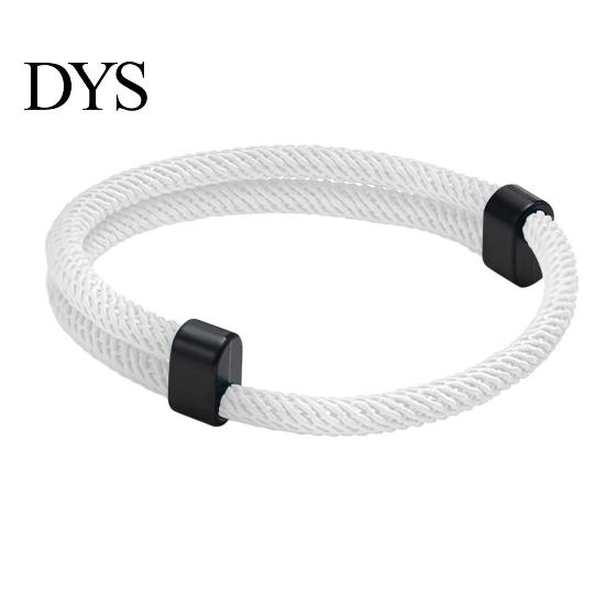 Durable Nylon Bracelet Men Rope Adjustable Braided Casual Solid Commuting Wrist Accessory Color String Friendship Wristband Gift for Boyfriend Brother