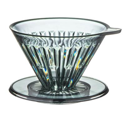 Plastic Coffee Dripper Hand-Brewed Coffee Filter Cup Pour Over Coffee Sharing Pot 2-4 Cups Optimal Flavor Extraction B