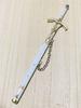 [USED] 30cm Excalibur White Fate Sword Mini Weapon Keychain Figure