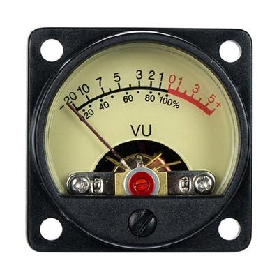 Professional VU Meter with Yellow Backlight & Clear Scale Audio Level Amplifier