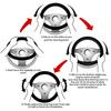 Da66jj Car Steering Wheel Cover Black White Lace Checkered Flag Car Steering Wheel Cover