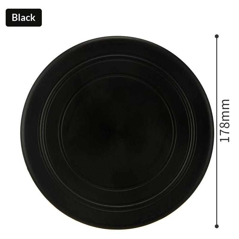 Durable Dog Flying Disc Tear Resistant Soft Rubber Pet Training Toy Perfect for Interactive Outdoor Games