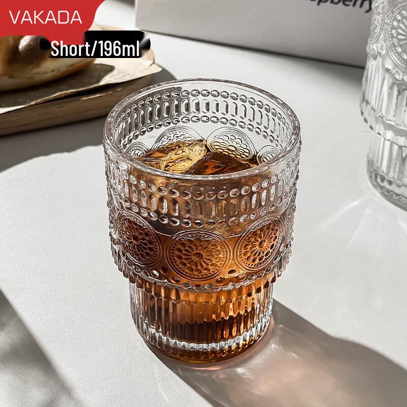 VAKADA High Borosilicate Glass Stackable Cup