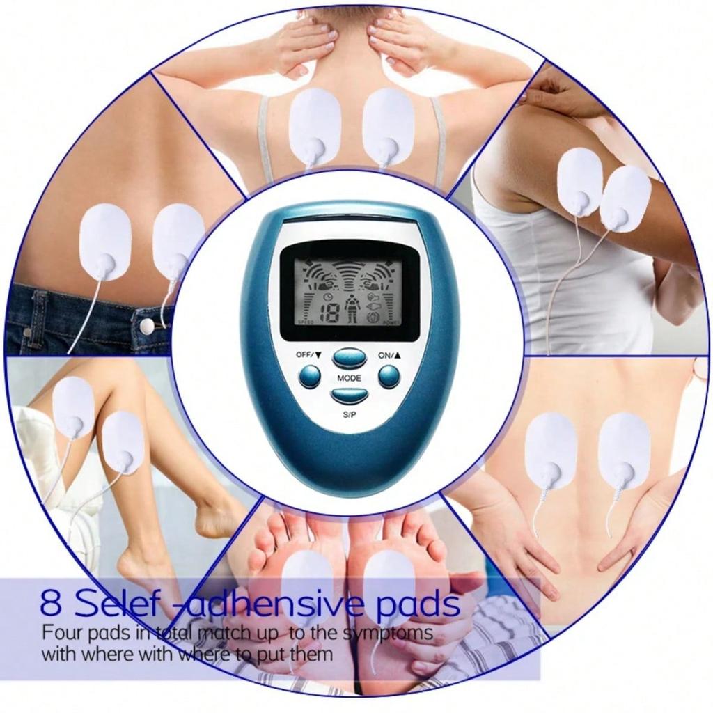 Mini TENS EMS Combo Unit Muscle Stimulator Electric Pulse Massager Low Frequency Body Pain Relief Therapy Multi Modev