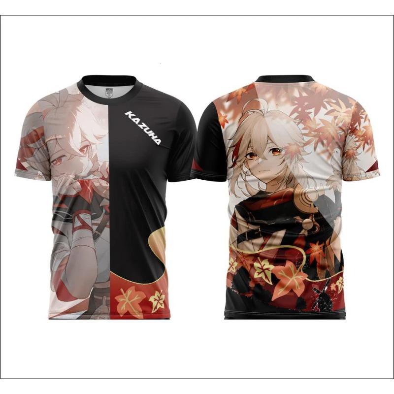 New Popular Anime Games Genshin Impact 3D T-shirt Fashion Yae Miko Print Short Sleeve t shirts Harajuku Y2k Tops Summer Clothing