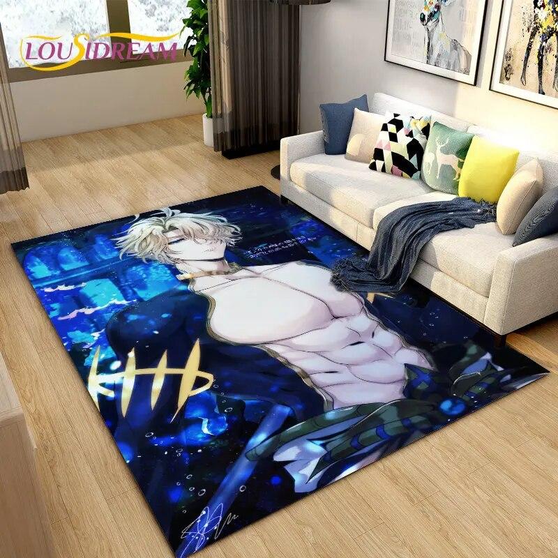 Record of Ragnarok, Cartoon Anime Area Rug,Carpet Rug for Living Room Bedroom Sofa Doormat Decoration,Kids Non-slip Floor Mat