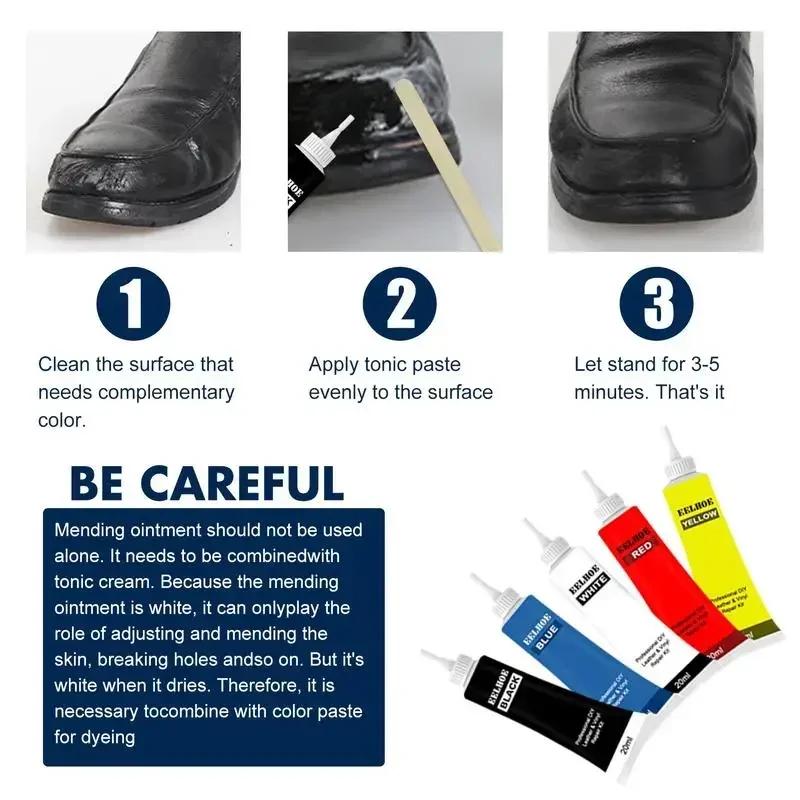 60ml Natural Leather Sofa Car Seat Shoe Color Restoration Cream Scratch Hiding Water Damaged Renovation Repair Paste