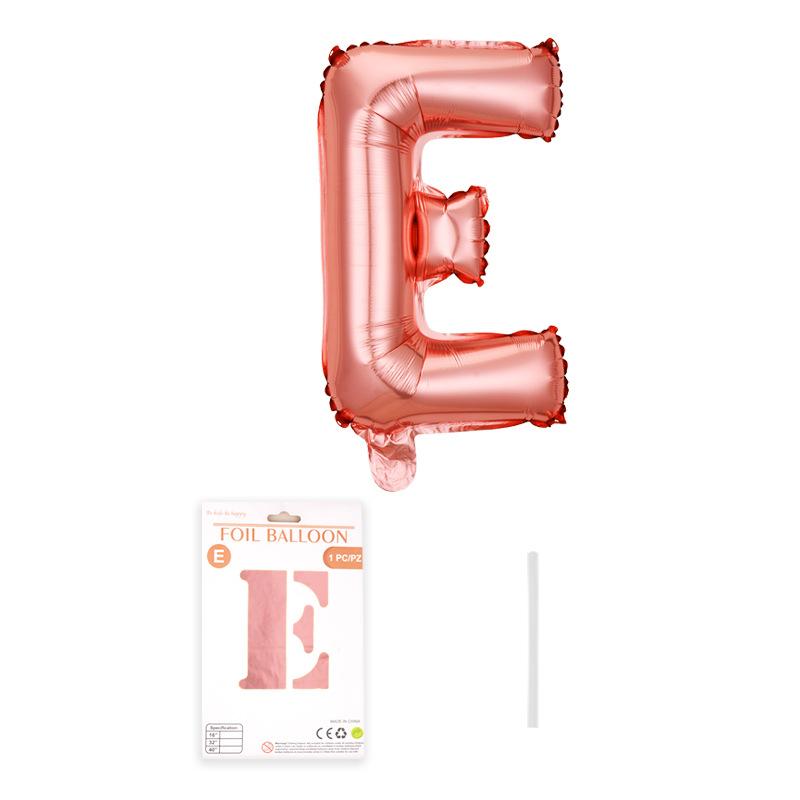 Independent Paper Card Packaging 16-Inch English Letter Aluminum Film Balloon Birthday Party Decoration Arrangement Aluminum Foil Balloon