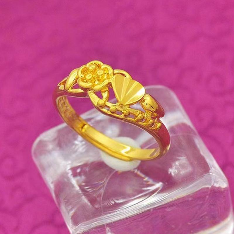 Beautifully Copper Crafted Gold Butterfly Ring Elegant Womens Jewelry For Occasions Special
