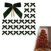 Luxuriöse Samtige Schleife Knoten Ornament Samtige Feiertagsdekorationen Für Weihnachtsbaum Ferienhäuser Partydekorationen