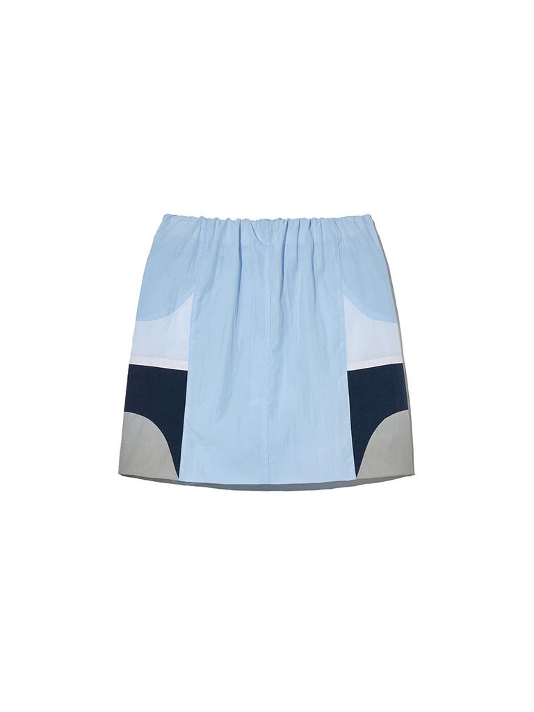 Gijun Paneled Mini Skirt Sky Blue
