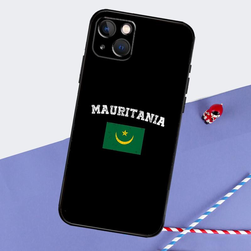 Mauritania Flag Phone Case For iPhone 16 Pro 15 Pro 11 12 13 14 Pro Max Mini XR 16e 15 16 Plus Cover Shell