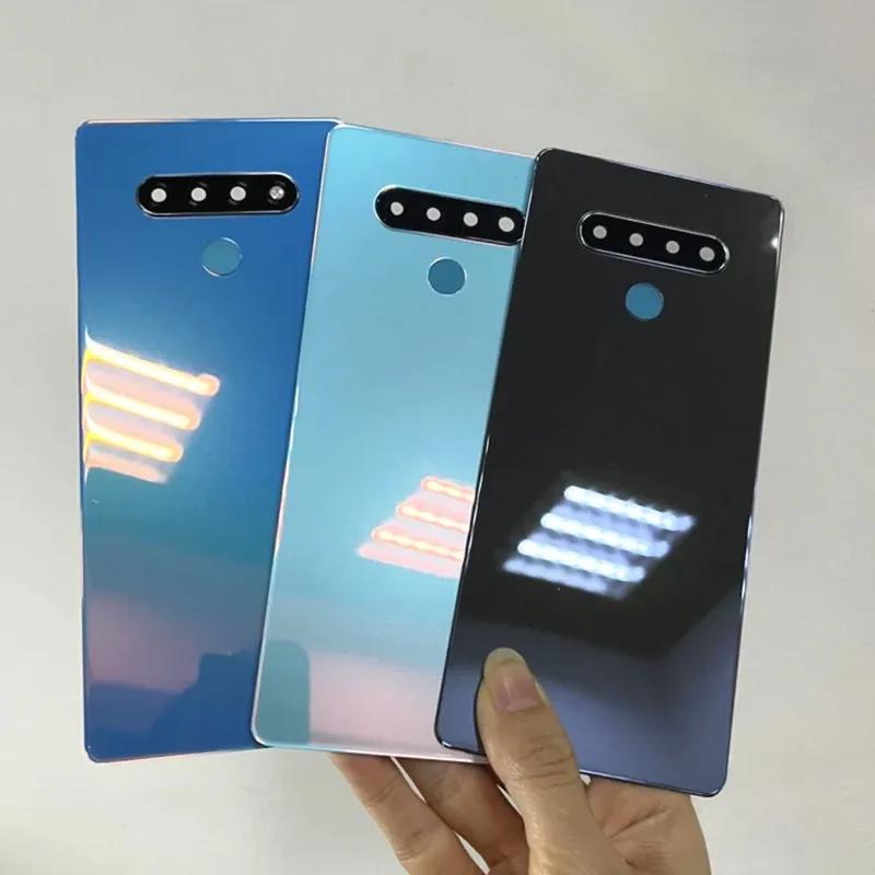 For LG Stylo 6 K71 Q730 LMQ730 Glass Back Cover with Camera Lens Battery Housing Door Replacement Parts