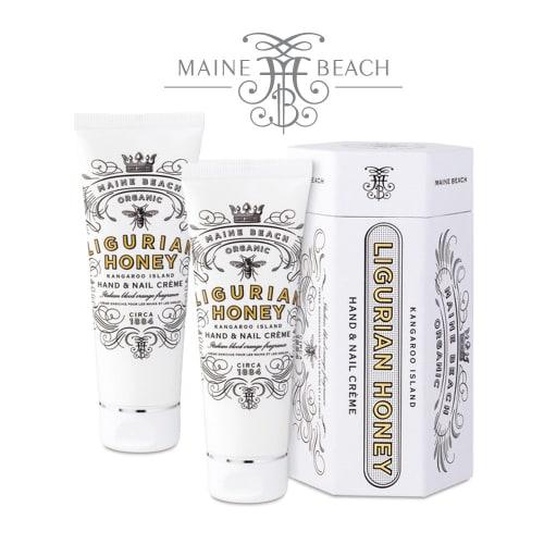 MAINE BEACH LIGURIAN HONEY Series Hand & Nail Cream, Set of 2