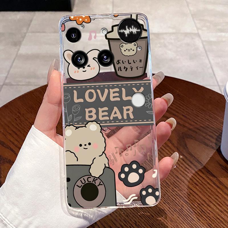 Casing For Nothing Phone (3) Case For Phone3 Back Cover Aesthetic Fashion Cute Cat Cartoon Transparent Soft Silicone Phone Case