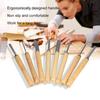 8PCS HSS Steel Wood Turning Chisels Woodturning Tools  For Woodworking