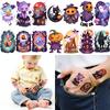 63pcs Halloween Temporary Tattoos Ghost Candy Pumpkin Bat Body Sticker Adult Boys Girl Tattoo Sticker Cosplay Party Sticker Prop