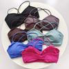 Backless Yoga Sports Bra with Chest Pads - Quick-drying, Shockproof Fitness Tank Top