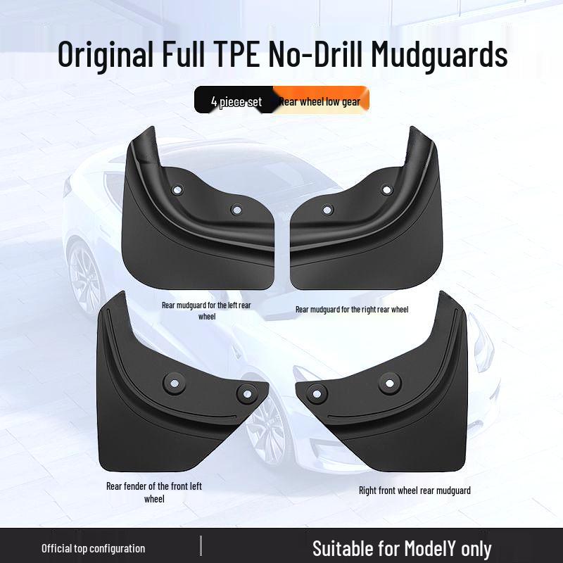 Model Y3 Schmutzfänger: Ohne Bohren Skin, Außenzubehör für Model Y