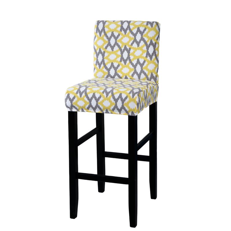 Stretch Bar Stool Covers Stretch Bar Stool Chair Covers, Counter Height Chairs Covers for Kitchen Dining Room Cafe Furniture