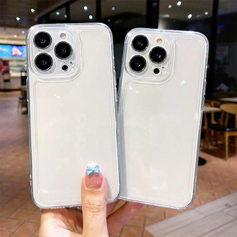 

Прозрачный чехол для iPhone 15 14 Plus Силиконовый с технологией воздушной подушки Устойчивый к пожелтению Защита от царапин Тонкая посадка Ударопрочный чехол iPhone 15 Pro чистый
