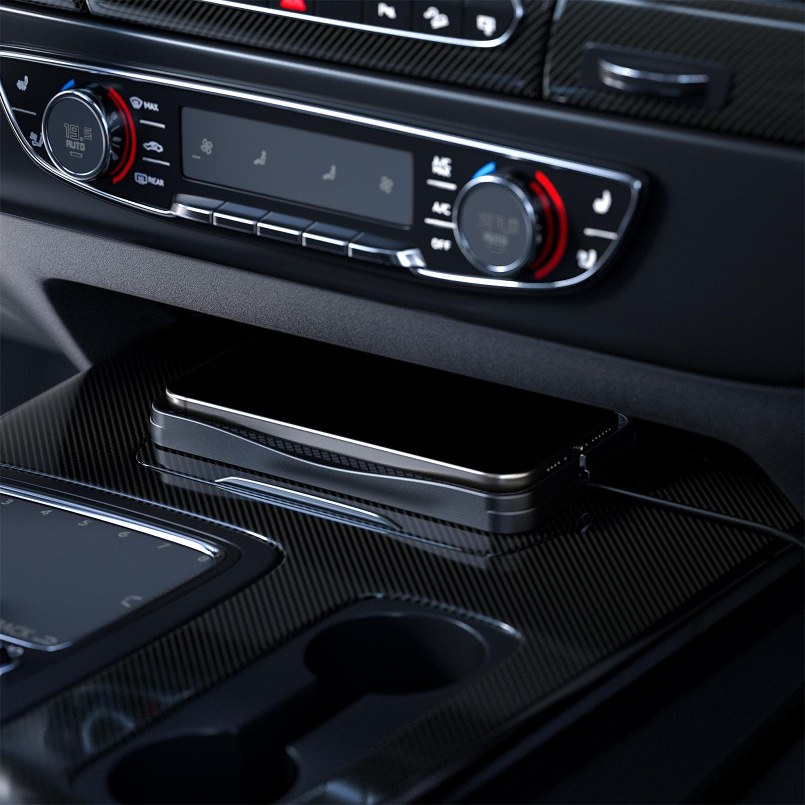 

Быстрая беспроводная зарядка для телефона Автомобильный аксессуар Универсальный Макс. 20 Вт USB Port