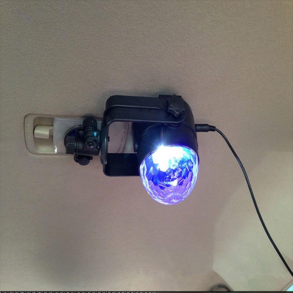 Auto Car Disco DJ LED Light Strobe Lighting Stage Music Rhythm Magic Ball RGB