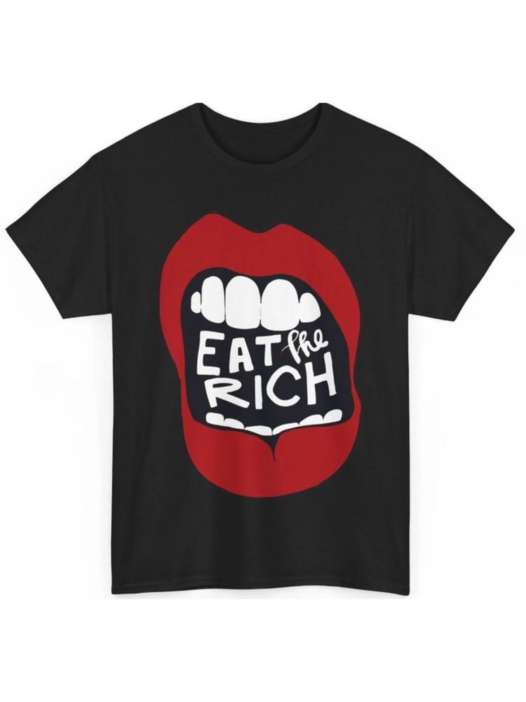 

Christmas Celebrate Unisex Eat the Rich Cotton T-shirt - Comfortable and Stylish 4XL