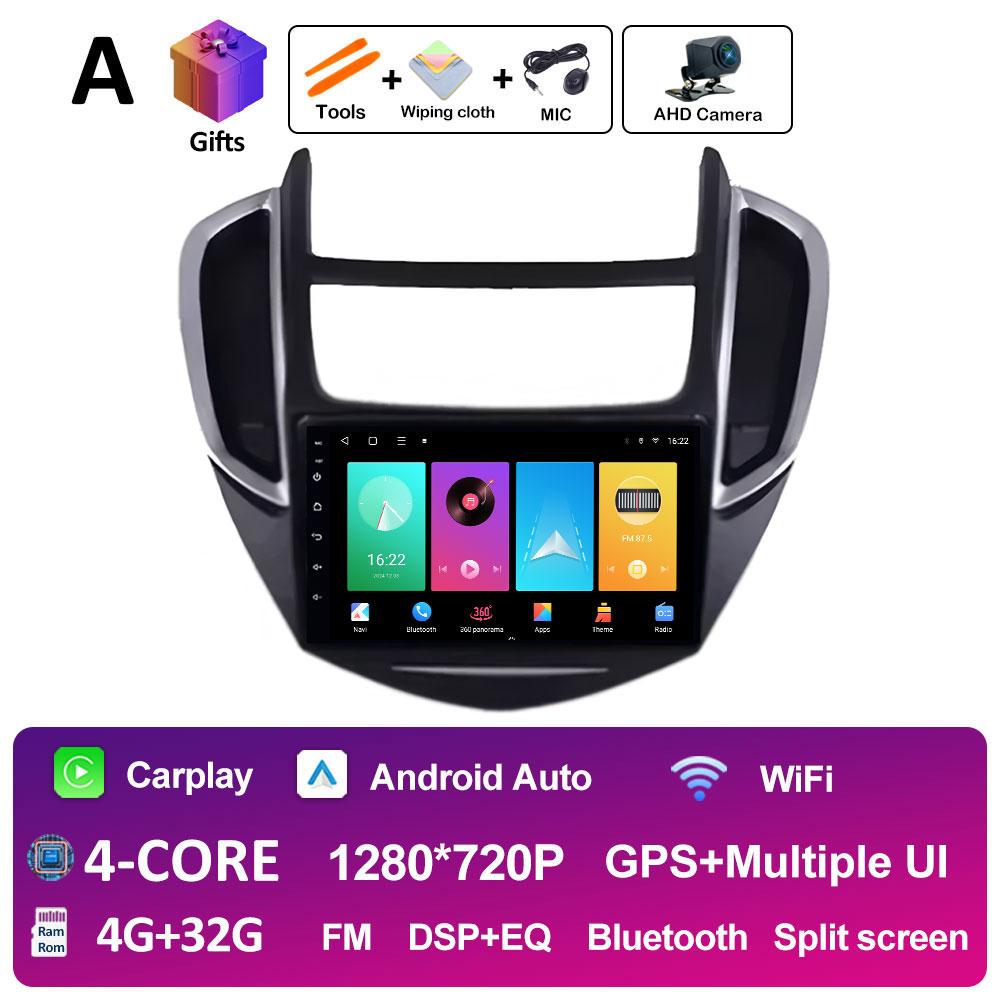 Wireless Carplay pentru Chevrolet Trax 2014 2015 2016 Radio Player Bluetooth DSP Stereo Android Auto 2.5D Ecran tactil Unitate principală 4G