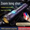 Rechargeable LED Flashlight: Portable, Long Battery Life, Focusing Zoom for Outdoor Patrols