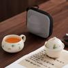 Ru Kiln Tea Coffee Cup Travel Tea Set Kuaike Cup Tea Separation Office Water Cup Teapot Outdoor Camping