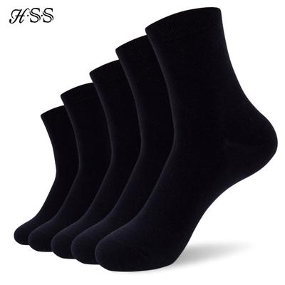 10Pairs/Lot Business Men's Cotton Socks New Style Black Casual Socks Soft Breathable Summer Winter Long Socks Plus Size (7-14)