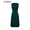 PORTS Women's Elegant Waist-Cinching Sleeveless Dress