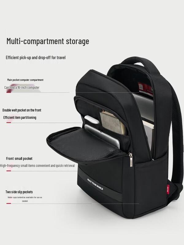OIWAS Men s Business Travel Laptop Backpack 16-inch