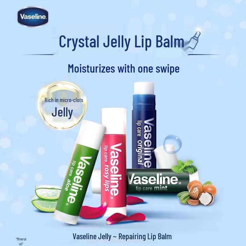 Vaseline Rosebud Lip Balm & Whisper Sanitary Pads Stock-up Set