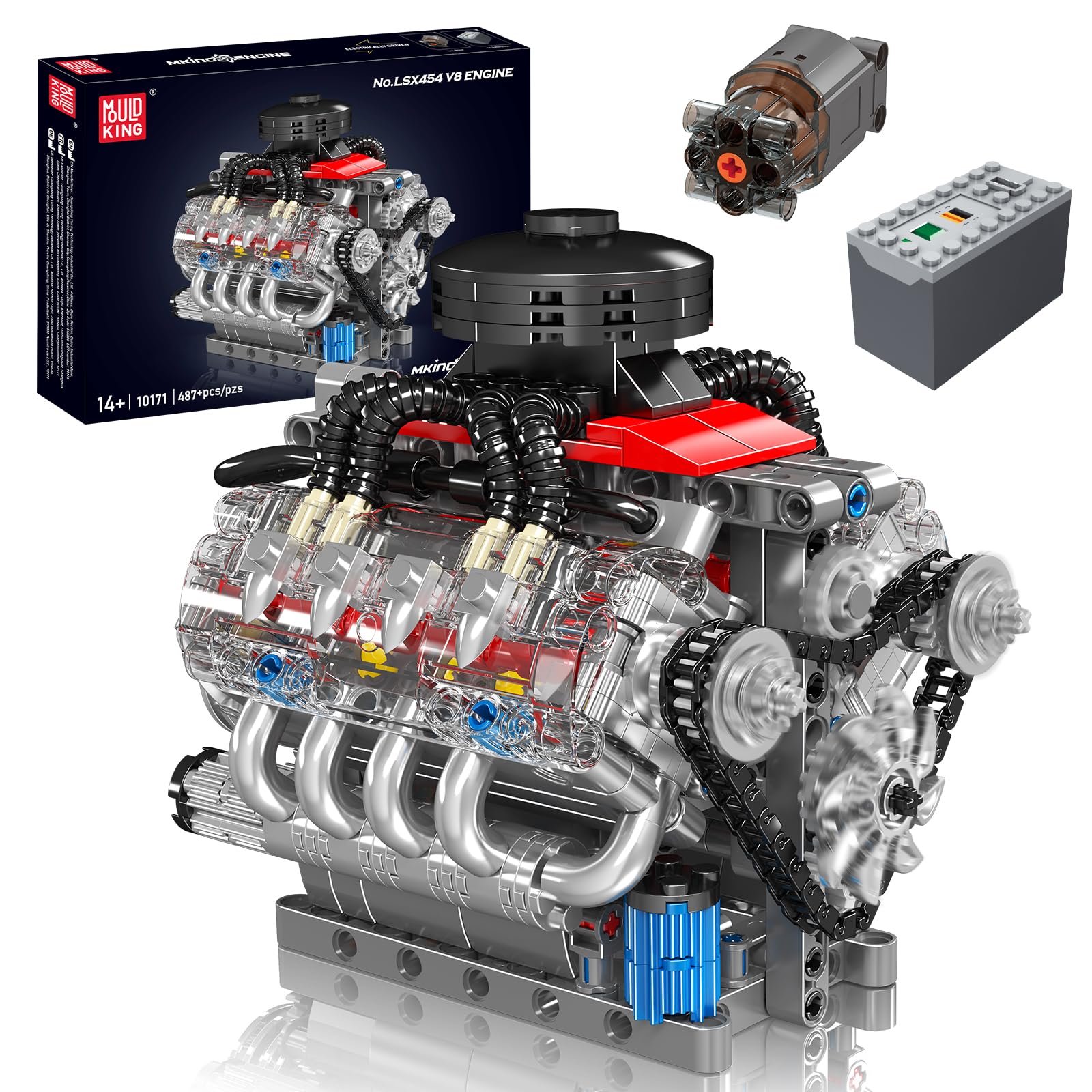 High-Quality V8 High-Quality Engine High-Quality Building High-Quality Blocks High-Quality Sets, High-Quality Engine Construction set High-Quality no box