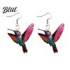 Lady Ear Jewelry 1 Pair Acrylic Colorful Bird Dangle Earrings