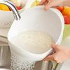 1/3pcs-Colander Rice Bowl Drain Basket Fruit Bowl Washing Drain Basket with Handle Washing Basket Home Kitchen Organizer Skims