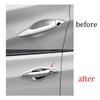 For Hyundai Elantra 11-16 Chrome Glossy Outside Door Bowl Cup Cover Trim 4PC Fit