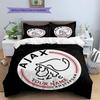 AFC Ajax Custom Name Pattern Bedding,Quilt Set Quilt Cover Pillowcase Home Birthday Gift(1 * Duvet Cover + 2 * Pillowcase, Without Core)