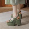 Thick-soled Fashionable Beach Sandals for Women In Summer Simple and Versatile High-heeled Sandals for Women