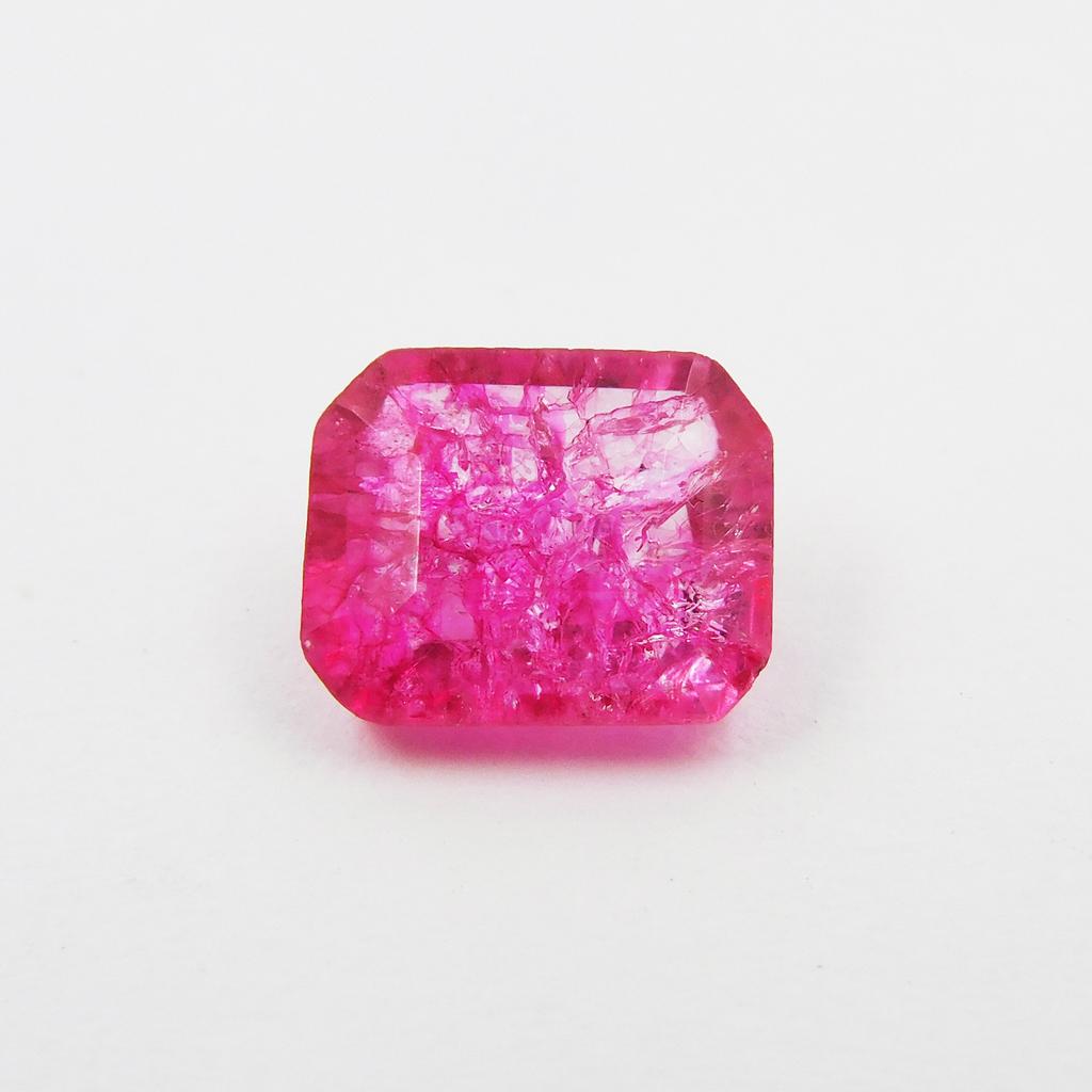Ring Size Natural Ceylon Sapphire 2 Ct Pink Emerald Cut Loose Gemstone CERTIFIED P-969-Sa