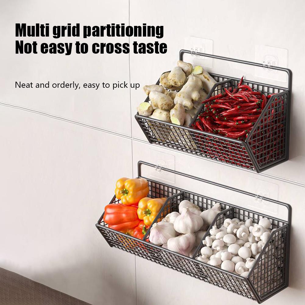 Fruit Basket for Kitchen Counter, Hanging Fruit Baskets for Kitchen, Wall Basket Storage for Storage Pantry, Potato and Onion