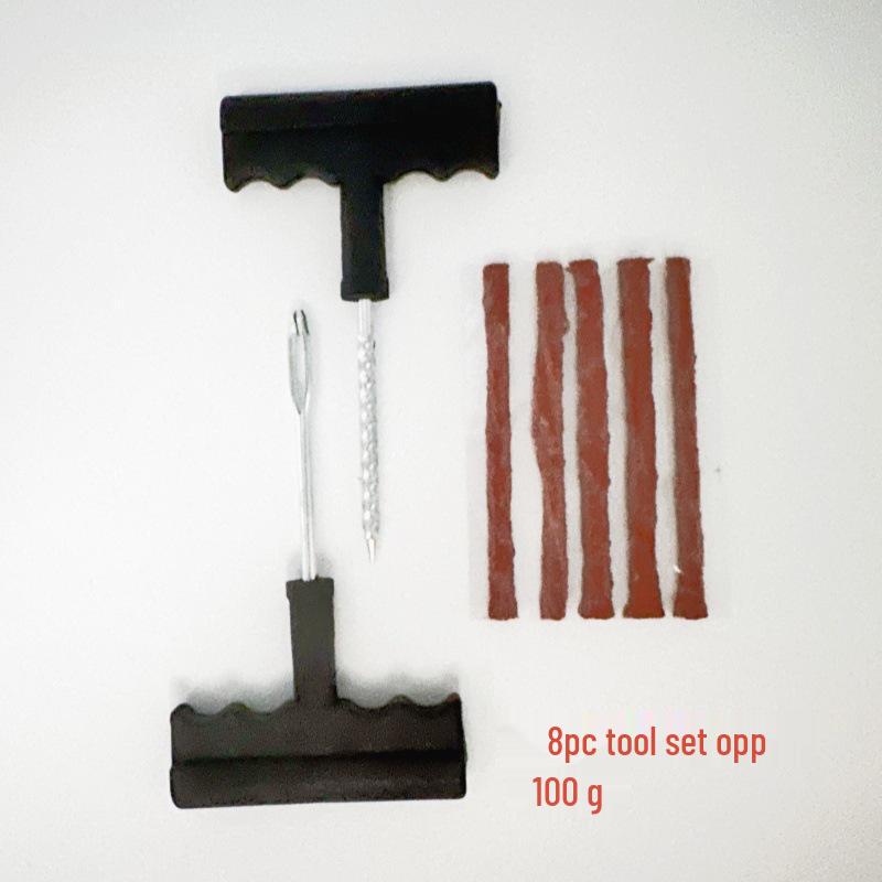 

35-Piece Tubeless Tire Repair Tool Set for Car, Motorcycle, and Bicycle - Includes Quick Emergency Rubber Strips & Patches
