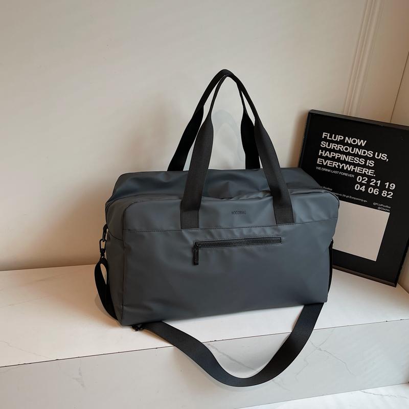 

Жіноча наплічна сумка-тоут, сумка для фітнесу, велика містка дорожня сумка сірий