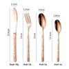 Abay 304 Stainless Steel Stone Pattern Cutlery Set