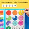 Magnetic Fraction Demonstration Book Multifunction Magnetic Fraction Tiles Fractions Manipulatives Gift for Kids