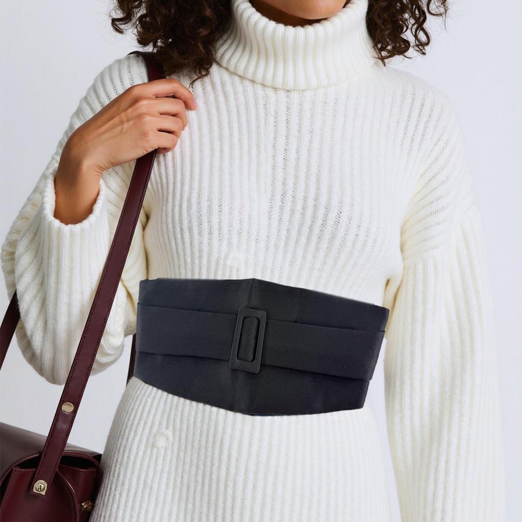 Cintura Corsetto Decorativa Per Maglioni Cintura Elastica Larga Regolabile Doppia Strato Accessorio Moda Per Abiti