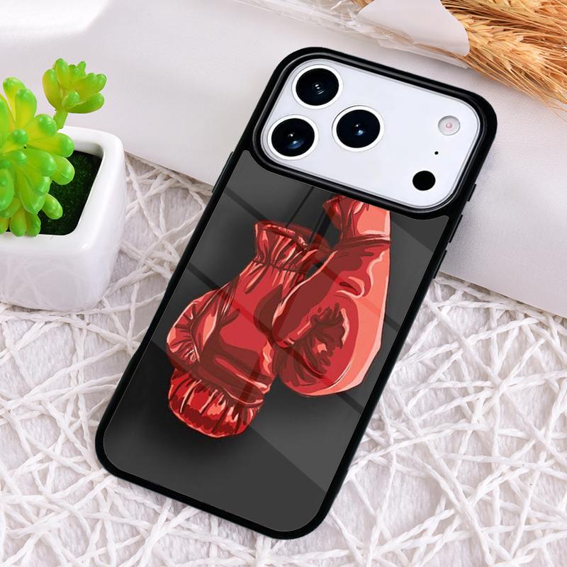 Boxing Gloves Hanging On a Wall Phone Case for iPhone 17 Air 16 15 11 12 14 13 Pro Max Shockproof Cover
